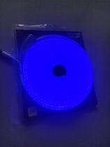5mts mangueira led neon azul 12v flexível + fonte