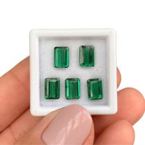 5ø Turmalina Verde Azulada Baguete 5,49ct 5ø Turmalina Verde Azulada Baguete 5,49ct