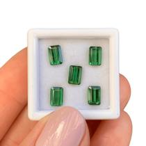 5ø Turmalina Verde Baguete Retangular 3,69ct 5ø Turmalina Verde Baguete Retangular 3,69ct
