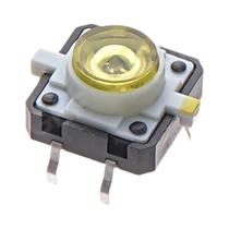 5PCS Interruptor Táctil LED Momentâneo 12X12X7.3mm Em 5 Cores: Vermelho, Azul, Amarelo, Branco E