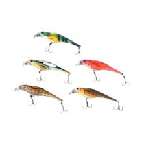 5PCS Iscas Jerkbait Minnow Duras Artificiais Para Pesca De Pike E Carpa, Kit De Iscas Swimbait