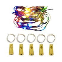 5pcs LED Bar Luzes De Fada Garrafa De Vinho Cortiça Guirlanda Feriado Natal Luzes De Corda De Fio De