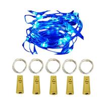 5pcs LED Garrafa De Vinho Cortiça Luzes De Corda Guirlanda De Fadas De Natal Decoração De Férias Fio