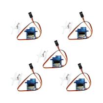5pcs SG90 9G Micro Servo Motor Para Robô 6CH RC 250 450 Helicóptero Avião Planador mini Carro