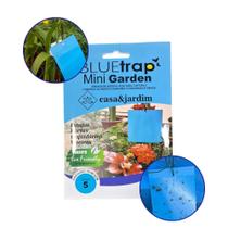 5un Armadilha Azul Blue Trap Mini Garden Captura Tripes, MoscasBranca e Pragas 12,5x10cm