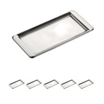 5un Bandeja inox café retangular 30x15cm Hotel Luxo 5un Bandeja inox café retangular 30x15cm Hotel Luxo