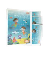 5un Cadernos Brochura Básico Capa Flexível 1/4 14x20-48 FL