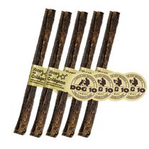 5un DOG 10 Tubete recheado 20 Osso Palito para Cachorro sabor carne para qualquer porte