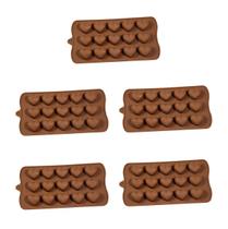 5un Forma Silicone Bombom Moldes finos Docinho coração 5un Forma Silicone Bombom Moldes finos Docinho coração