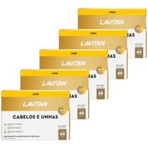 5un Lavitan Mais Hair Cabelos E Unhas 60 Total 300 Cápsulas 5un Lavitan Mais Hair Cabelos E Unhas 60 Total 300 Cápsulas