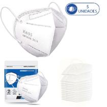 5Un Máscaras Descartáveis Branca KN95 PFF2 WWDoll Cód Anvisa 5Un Máscaras Descartáveis Branca KN95 PFF2 WWDoll Cód Anvisa