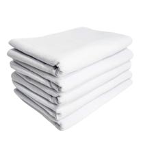 5un Pano prato branco grosso costurado cozinha algodão