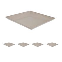5un Petisqueira prato quadrado 24x24cm fundo cinza