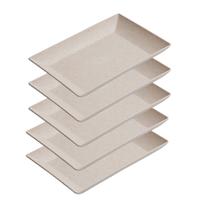5un Petisqueira travessa Retangular servir 24cm Bege