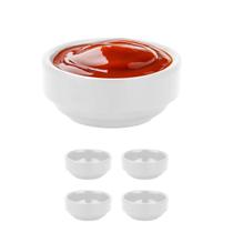 5un Ramekin molheira redonda melamina branca p/ molho 30ml 5un Ramekin molheira redonda melamina branca p/ molho 30ml