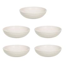 5un Saladeira redonda 2,4lt tigela bowl 25cm Bege