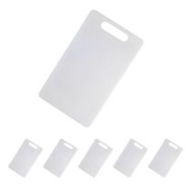 5un Tabua De Corte Carne Churrasco Higiénica Pvc Branca 30cm