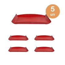 5un TRAVESSA ZEN PETISQUEIRA 34X18CM ECOLÓGICA VERMELHA 5un TRAVESSA ZEN PETISQUEIRA 34X18CM ECOLÓGICA VERMELHA