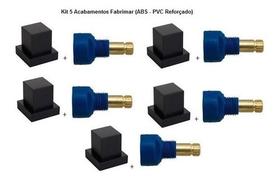 5x Acabamento P/ Registro Quadrado Pvc Preto + Ad Fabrimar 5x Acabamento P/ Registro Quadrado Pvc Preto + Ad Fabrimar