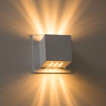 5x Arandela Box Cubo Pequena 6 Fachos MARROM + Led G9 5w 3000k St1317