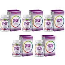 5x Artrofive Colágeno Tipo 2, Cálcio, Magnésio, Vitamina D3 e Vitamina K2 60 Caps de 500mg Nataly