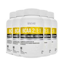5x bcaa 2:1:1 leucina valina isoleucina 60 caps