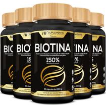 5x biotina 150% premium 400mg 60caps hf suplements