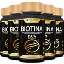 5X Biotina 150% Premium 400Mg 60Caps Hf Suplements
