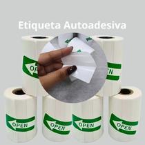 5x Bobina Etiqueta Branca Térmica 50x50mm Adesiva Segmentada 5x Bobina Etiqueta Branca Térmica 50x50mm Adesiva Segmentada