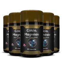 5X Calcio Magnesio Zinco Vit D3 K2 60Caps Hf Suplementos