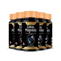 5X Calcio Magnesio Zinco Vitamina D 60Caps Hf Suplementos - HF Suplements