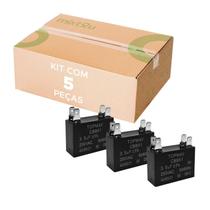5X Capacitor Cbb61 De Partida Quadrado 2,5Uf 250V - 4 Pinos