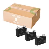 5x Capacitor Cbb61 De Partida Quadrado 2uf 250v - 4 Pinos