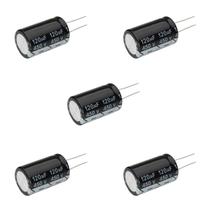 5x Capacitor Eletrolítico 120uf x 450v 105º Kit c/5 Peças 5x Capacitor Eletrolítico 120uf x 450v 105º Kit c/5 Peças