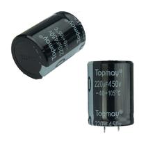 5x Capacitor Eletrolítico 220uf x 450v 105º Kit c/ 5 Peças 5x Capacitor Eletrolítico 220uf x 450v 105º Kit c/ 5 Peças