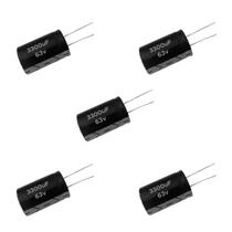 5X Capacitor Eletrolítico 3300Uf X 63V 105º Kit Com 5 Peças 5X Capacitor Eletrolítico 3300Uf X 63V 105º Kit Com 5 Peças