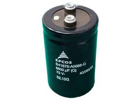 5x Capacitor Eletrolitico 6800uf/75v Giga 85 50x80mm Epcos