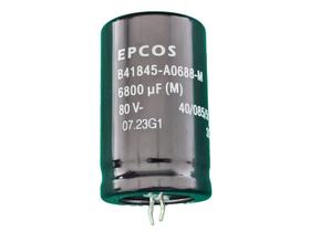 5x Capacitor Eletrolitico 6800uf/80v Snap-in 30x50mm Epcos