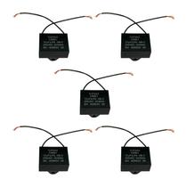 5x Capacitor Partida 12uf - 250v P/ Motor Portão - Quadrado