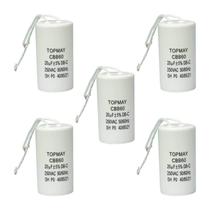 5x Capacitor Partida 20uf - 250v P/ Motor Portão Eletrônico 5x Capacitor Partida 20uf - 250v P/ Motor Portão Eletrônico