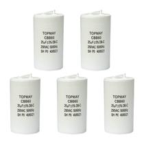 5x Capacitor Partida 25uf - 250v P/ Motor Portão Eletrônico