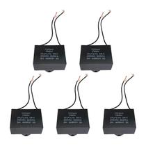 5x Capacitor Partida 25uf - 250v P/ Motor Portão - Quadrado