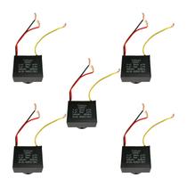 5x Capacitor Partida 3 Fios 4uf + 6uf - 250v - Quadrado 5x Capacitor Partida 3 Fios 4uf + 6uf - 250v - Quadrado