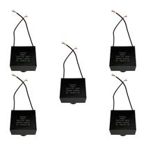 5x Capacitor Partida 35uf - 250v P/ Motor Portão - Quadrado