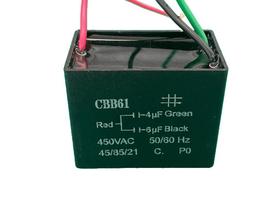 5x Capacitor Partida 4+6uf/450v Fio 50x30x40mm Cbb61