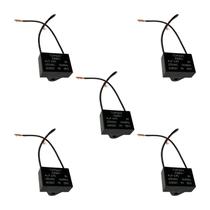 5x Capacitor Partida 4uf - 250v P/ Ventilador - Quadrado - CHIPSCE