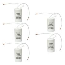 5X Capacitor Partida 4Uf - 250V Para Motor Portão Ventilador