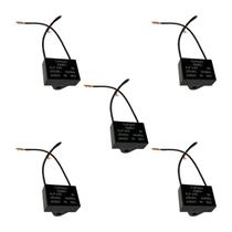 5X Capacitor Partida 4Uf - 250V Para Ventilador - Quadrado