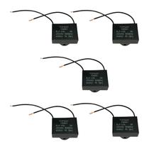 5x Capacitor Partida 8uf - 250v P/ Ventilador - Quadrado