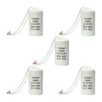 5x Capacitores De Partida 9uf X 250v 2 Fios Partida De Motor 5x Capacitores De Partida 9uf X 250v 2 Fios Partida De Motor